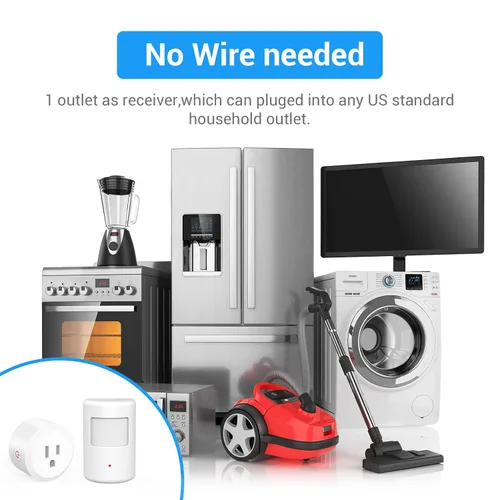 Vista 6 de Interruptor con sensor de movimiento SEHOMY con toma de corriente para baño y cocina, control de lámpara de dormitorio, extractor, campana