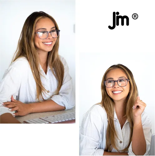Vista 6 de JM Juego de 4 lentes de lectura con bisagra de resorte de calidad, para hombres y mujeres, Paquete de 4 (negro, azul marino, tortuga, tortuga gris)