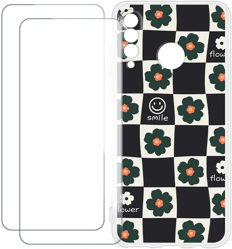 Vista 8 de Compatible with Huawei P30 Lite 2020 Case Colorful Custom Cover with 2 Pack Tempered Glass Screen Protectors - Shockproof Scratch-Resistant