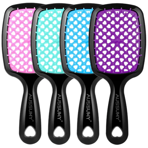 Vista 15 de 2 Pack Cepillo para Desenredar con Ventilación - Cepillo Desenredante con Cerdas Suave para Cabello Sin Enredos - Ideal para Cabello Natural