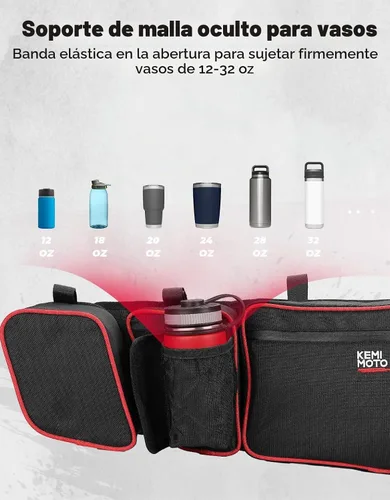Vista 5 de KEMIMOTO UTV - Bolsas para puerta compatibles con modelos Maverick X3, color rojo, paquete de 4