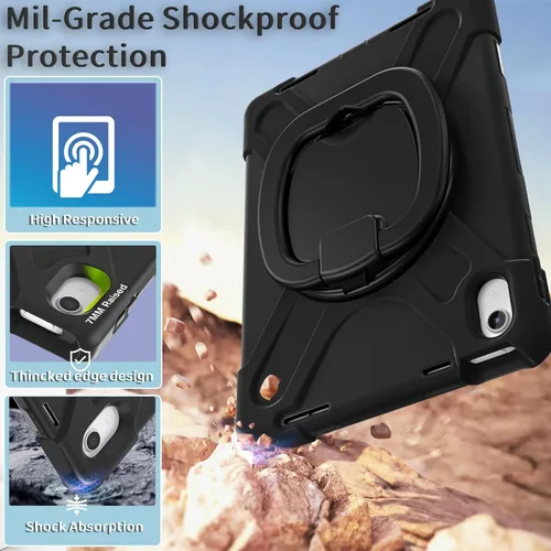 Vista 2 de Funda para iPad de 11ª Generación 11" (A16) 2025, iPad de 10ª Generación 10.9" 2022, Funda a Prueba de Golpes para Niños con Protector de Pantalla