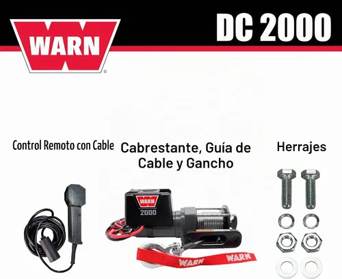 Vista 2 de WARN Cabrestante eléctrico de la serie DC de 12 V con capacidad de tracción