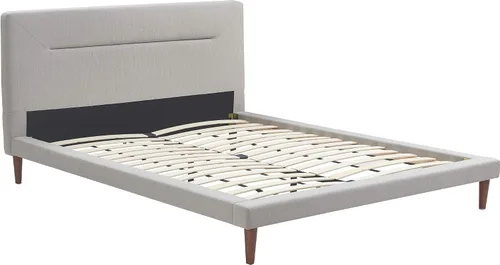 Vista 13 de Serta Sierra Collection - Cama de plataforma tapizada, diseño de perfil bajo, cabecera capitoné, tela texturizada suave, no requiere somier