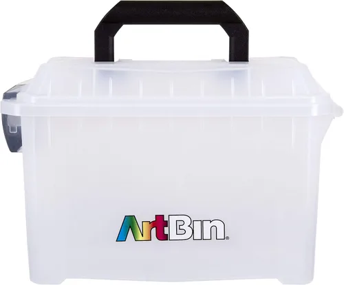 Vista 2 de ArtBin 6815AG Mini Sidekick Estuche de transporte, organizador portátil de arte y manualidades con asa, [1] estuche de almacenamiento de plástico