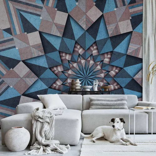 Vista 2 de artgeist Mural de pared con mandala de 96 x 69 pulgadas, papel tapiz autoadhesivo extraíble grande para decoración de pared, diseño de imagen #14