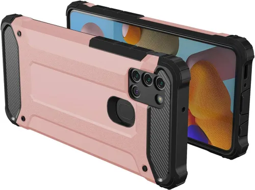 Vista 8 de Asuwish - Carcasa compatible con Samsung Galaxy A21S y protector de pantalla de vidrio templado para celdas, accesorios resistentes de doble capa