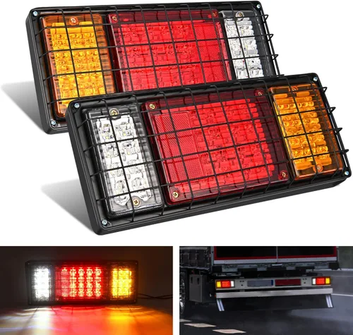Vista 10 de Nilight Luces traseras LED ovaladas de 6 pulgadas, color rojo, paquete de 2