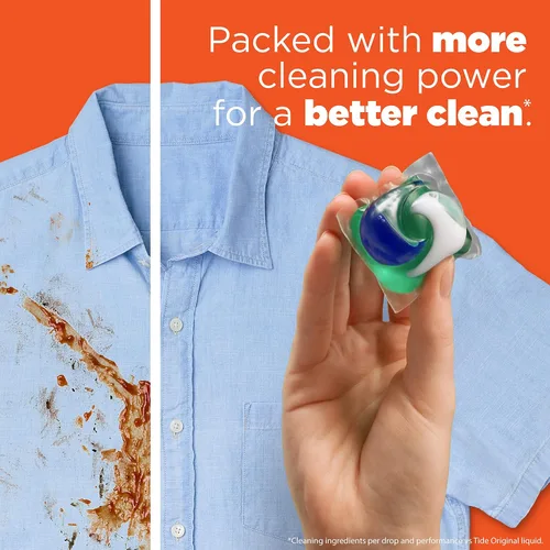 Vista 11 de Tide PODS - Cápsulas de jabón de detergente para ropa, Spring Meadow, 37 unidades (paquete de 3 bolsas), total de 111 unidades, compatible con HE