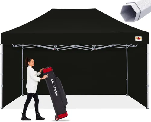 Vista 7 de ABCCANOPY - Tienda de campaña con dosel de primera calidad, sombra instantánea comercial, 10 x 15, serie premium, gris