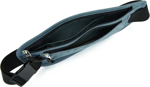 Vista 35 de DAITET Cinturón de dinero, soporte para pasaporte, cartera de viaje oculta segura con bloqueo RFID, riñonera encubierta (negro), Negro, Rfid