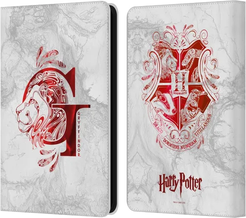 Vista 35 de Head Case Designs Funda de piel con licencia oficial de Harry Potter Gryffindor Aguamenti Deathly Hallows IX compatible con Kindle Paperwhite 1/2/3