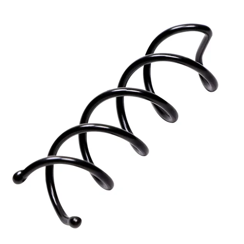 Vista 3 de Mini Skater 4 pines de pelo en espiral de 1.88 pulgadas de longitud para mujer, estilo de cabello, color negro