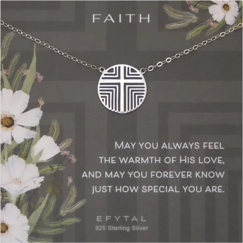 Vista 7 de EFYTAL Regalos de confirmación para niñas adolescentes, collar de cruz de plata esterlina para mujeres, regalo de primera comunión para niñas