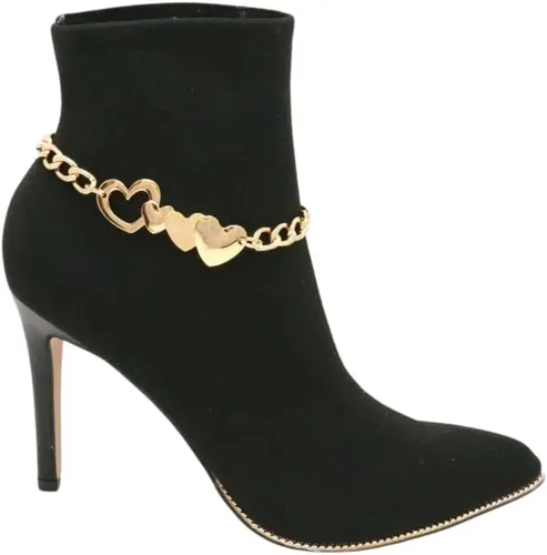 Vista 6 de Joyería de moda occidental para mujer, pulsera de cadena de bota, pulsera de zapatos, tobillera, círculo, abalorios rústicos, Sin gemas.