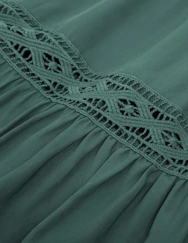 Vista 9 de Scarlet Darkness Faldas largas de verano para mujer, faldas renacentistas con cordón