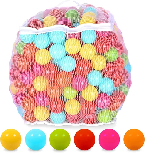 Vista 8 de BalanceFrom Play Pit Balls Toy Set for Kids with Mesh Bag