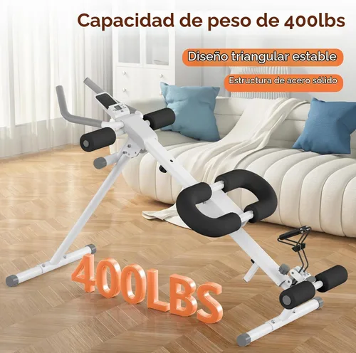 Vista 7 de Entrenador de abdominales ajustable multifuncional, máquina de abdominales para entrenamiento de estómago, equipo de ejercicio 5 en 1: máquina