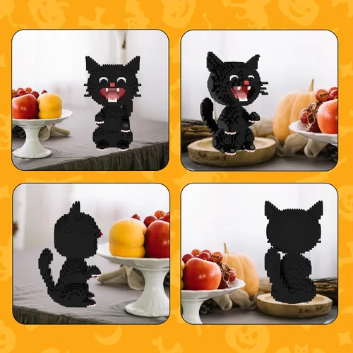 Vista 3 de Larcele Conjunto de Bloques de Construcción Micro, Ladrillos de Juguete de Construcción Mini DIY para Edad Mayor a 12 Años, 1188 Piezas KLJM-05