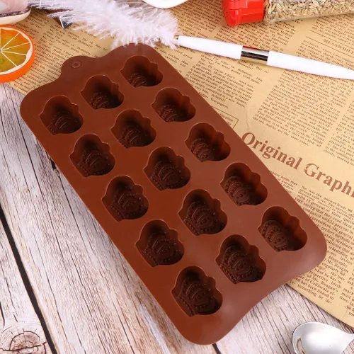 Vista 5 de Moldes de silicona para dulces, paquete de 3 moldes antiadherentes para azúcar de 8.46 x 4.09 x 0.59 pulgadas, moldes para hacer chocolate para mini