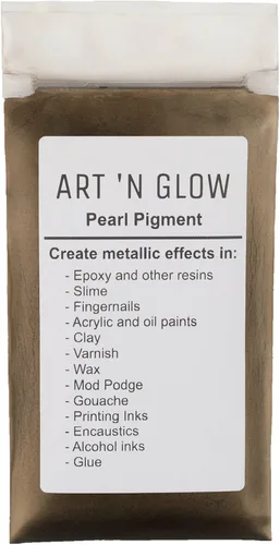 Vista 16 de Art 'N Glow Pigmento en polvo de perla de mica, 0.88 onzas, pigmento de perla fina para resina epoxi, gran opción para creativos, pinturas