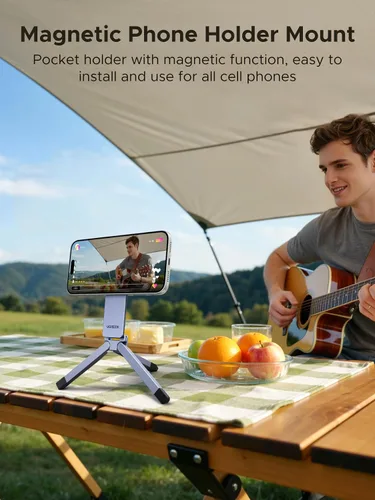 Vista 6 de UGREEN Tesla Phone Mount and Compact Magsafe Tripod