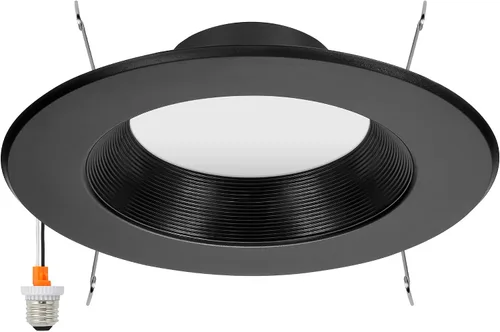 Vista 10 de Maxxima 4 pulg. Luz de techo empotrada LED de 5 CCT, 800 lúmenes, con conexión rápida E-26, color seleccionable 2700K-5000K