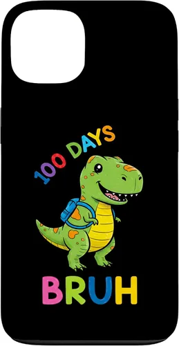 Vista 7 de Bruh 100 Days of School Dinosaur Kids Girls Boys Case for iPhone 17