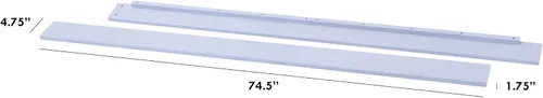Vista 2 de Davinci Kit de conversión de cama doble/matrimonial de hardware oculto (M5789) en azul polvo