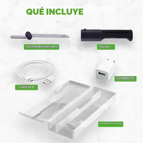 Vista 7 de NutriChef Cuchillo Eléctrico Inalámbrico Fácil de Usar Función de Seguridad Constante ENCENDIDO/APAGADO Cuchillo de Cocina Liviano Para Carvar