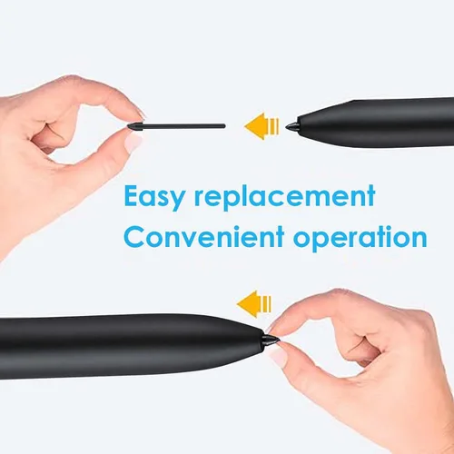 Vista 7 de Paquete de 5 puntas de bolígrafo S6 S para Samsung Galaxy Tab S6, piezas de repuesto con pinzas (negro)