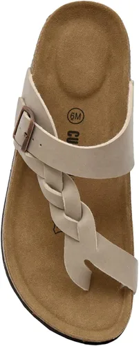 Vista 5 de Sandalia de corcho para mujer, con plantilla de corcho, con comodidad y anchos disponibles