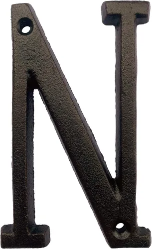 Vista 29 de BetLight Número de casa de hierro fundido de 5.5 pulgadas de alto, números de dirección de casa sólidos, elegante acabado marrón negro, fácil