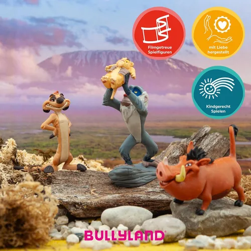 Vista 5 de Bullyland Figura de acción Rafiki con Baby Simba
