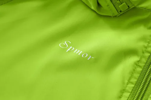 Vista 5 de Spmor - Chaqueta impermeable ligera para hombre, plegable, cortavientos, abrigo para correr