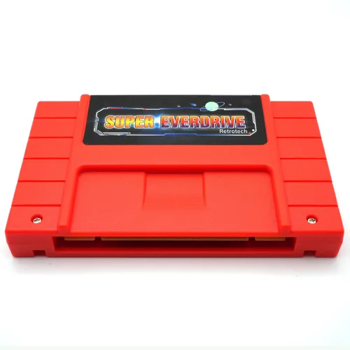 Vista 3 de Retrotech Super 800 In 1 Game Cartridge For SNES Super Nintendo 16 Bit Console - Red