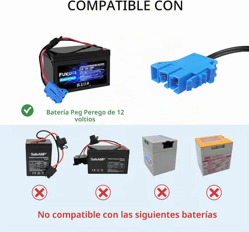 Vista 3 de Cargador de 12 V para batería de tractor Peg Perego John Deere, cargador de batería de 12 voltios para tractor John Deere Ground Force, John Deere