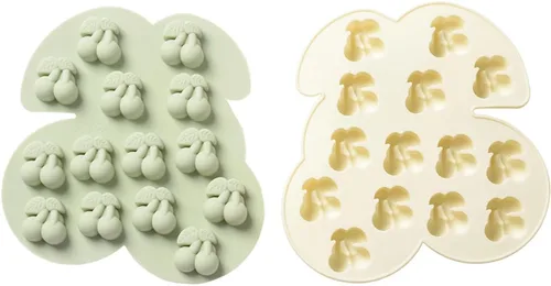 Vista 7 de Verdental 2 moldes de silicona antiadherente para chocolate, malvavisco, gelatina, gomita, bandeja de hielo, jabón, decoración de cupcakes