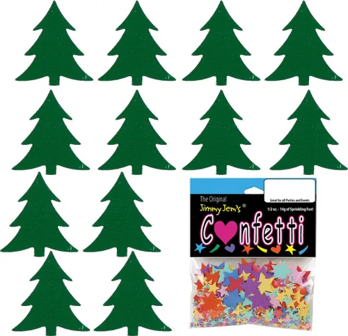 Vista 3 de Confeti Árbol de Navidad Verde - Paquete al por menor #8878 QS0
