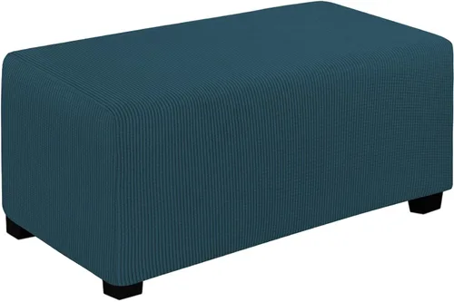 Vista 14 de Easy-Going Funda Elástica para Otomana Taburete de Almacenamiento Plegable Protector de Muebles Funda Rectangular Suave con Parte Inferior Elástica