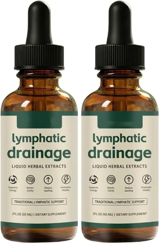Vista 4 de Gotas de drenaje linfático de 2 fl oz – Gotas de bienestar, aceite de desintoxicación de drenaje linfático, reduce la hinchazón de la cara y el 3