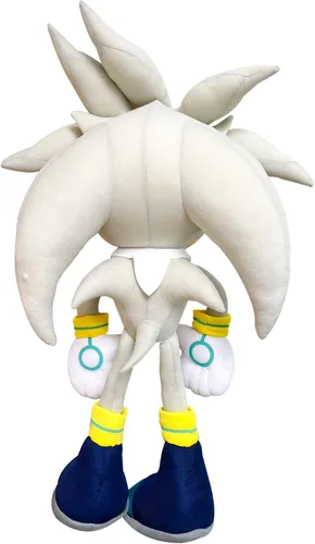 Vista 2 de Great Eastern Entertainment Sonic The Hedgehog - Peluche plateado de 20 pulgadas de alto