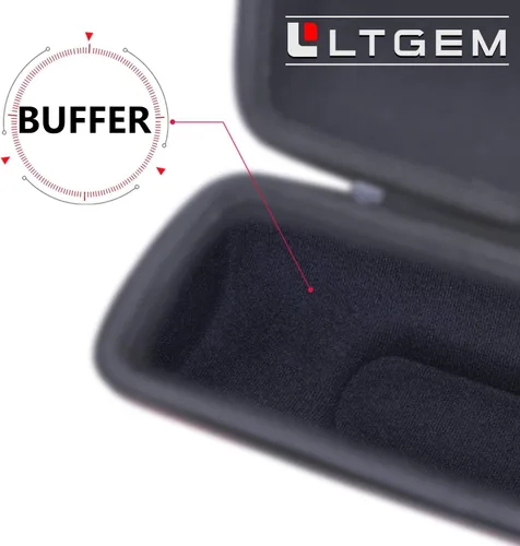 Vista 5 de LTGEM - Funda compatible con altavoz portátil JBL Pulse 4, color negro Impermeable y a prueba de golpes