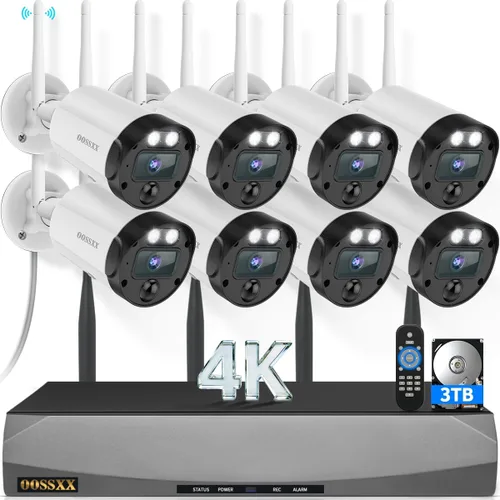 Vista 10 de (2026 Update) 5MP Wireless WiFi Outdoor Security Camera System with Dual Antenna Cameras, 55% Stronger Signal, 130° Wide Angle, 2-Way Audio, No