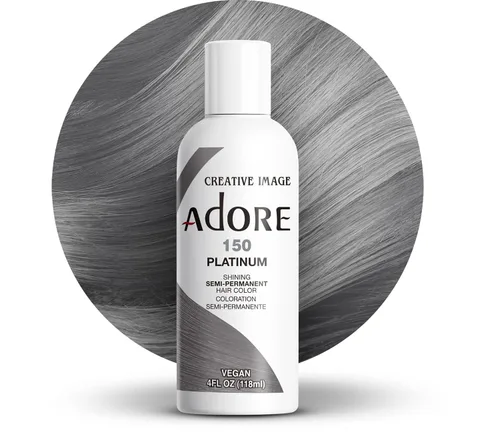 Vista 7 de Adore Tinte Semipermanente para Cabello (150 Platino) Tinte para Cabello Gris Vegano y Libre de Crueldad Sin Amoníaco, Sin Peróxido, Sin Alcohol