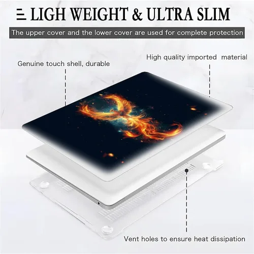 Vista 98 de Funda para computadora MacBook Pro de 13 pulgadas, modelo A1425/A1502, modelo A1425/A1502, diseño de primera calidad, funda rígida para laptop 3D 3D