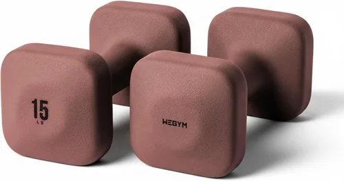 Vista 18 de WeGym Square Dumbbells for Home Gym, Hand Weights for Strength Training