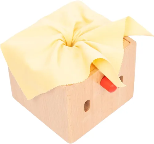 Vista 6 de Adena Montessori Juguetes infantiles llenos de madera de la caja del tejido del bebé para el bebé de 6-12 meses
