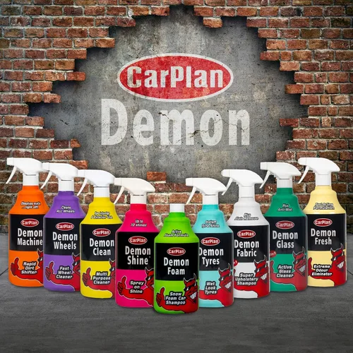 Vista 6 de CarPlan Demon Wheels 1 L (34 fl oz) - Limpiador rápido para ruedas