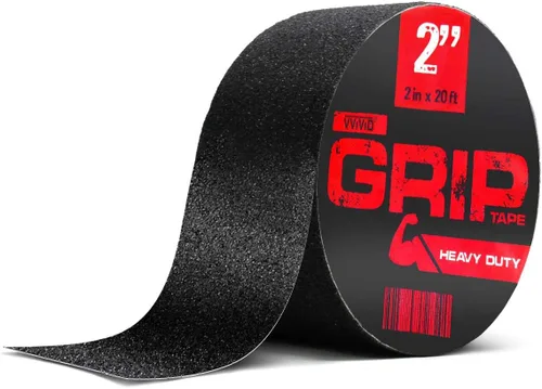 Vista 10 de VViViD Rollo de cinta de agarre autoadhesivo antideslizante de goma negra (0.25 pulgadas x 20 pies)